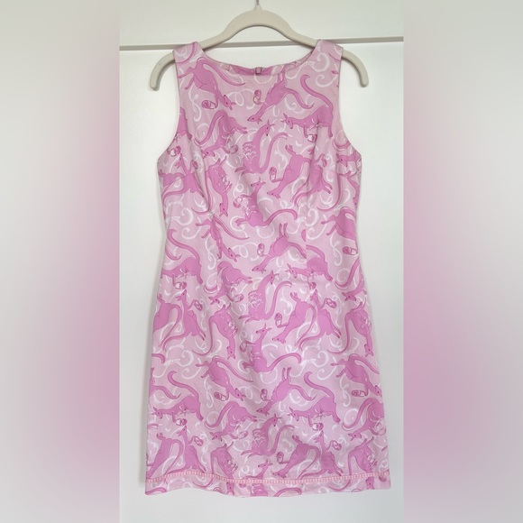 Vintage! Lilly Pulitzer Kangaroo Shift Dress - Picture 1 of 5